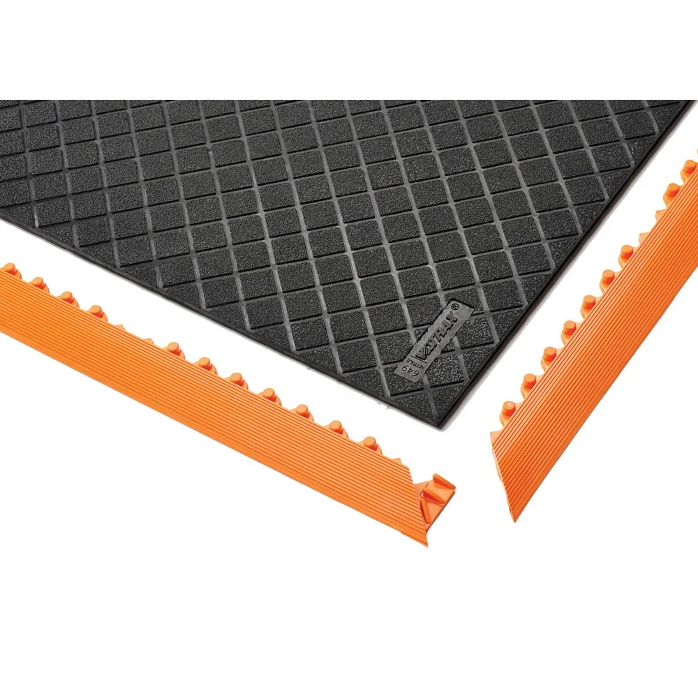 Alfombrilla antifatiga NoTrax Safety Stance Solid™, A x F 660 x 1.020 mm, negra/nnaranja