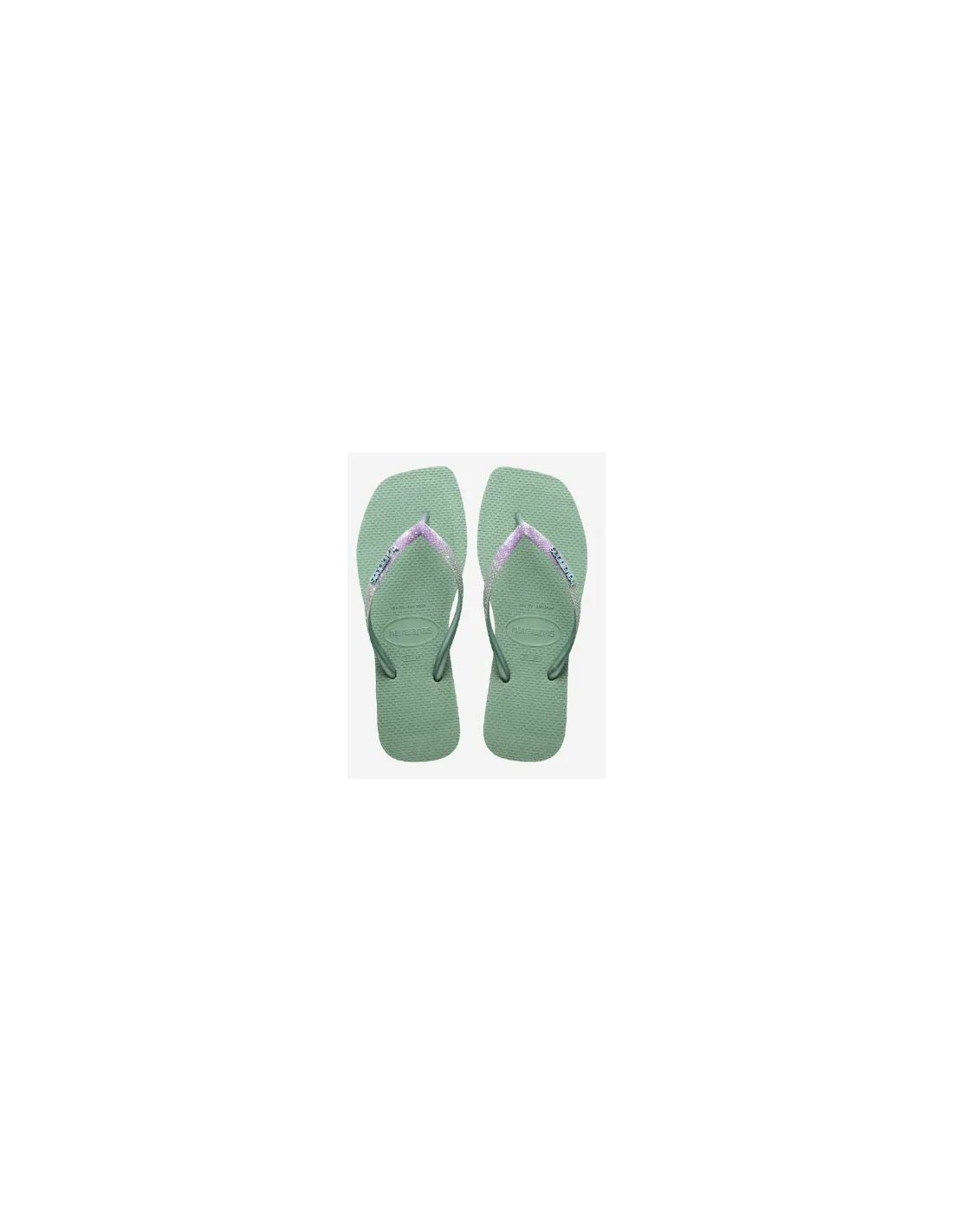 Chanclas Mujer Havaianas Square Glitter Verde Agua