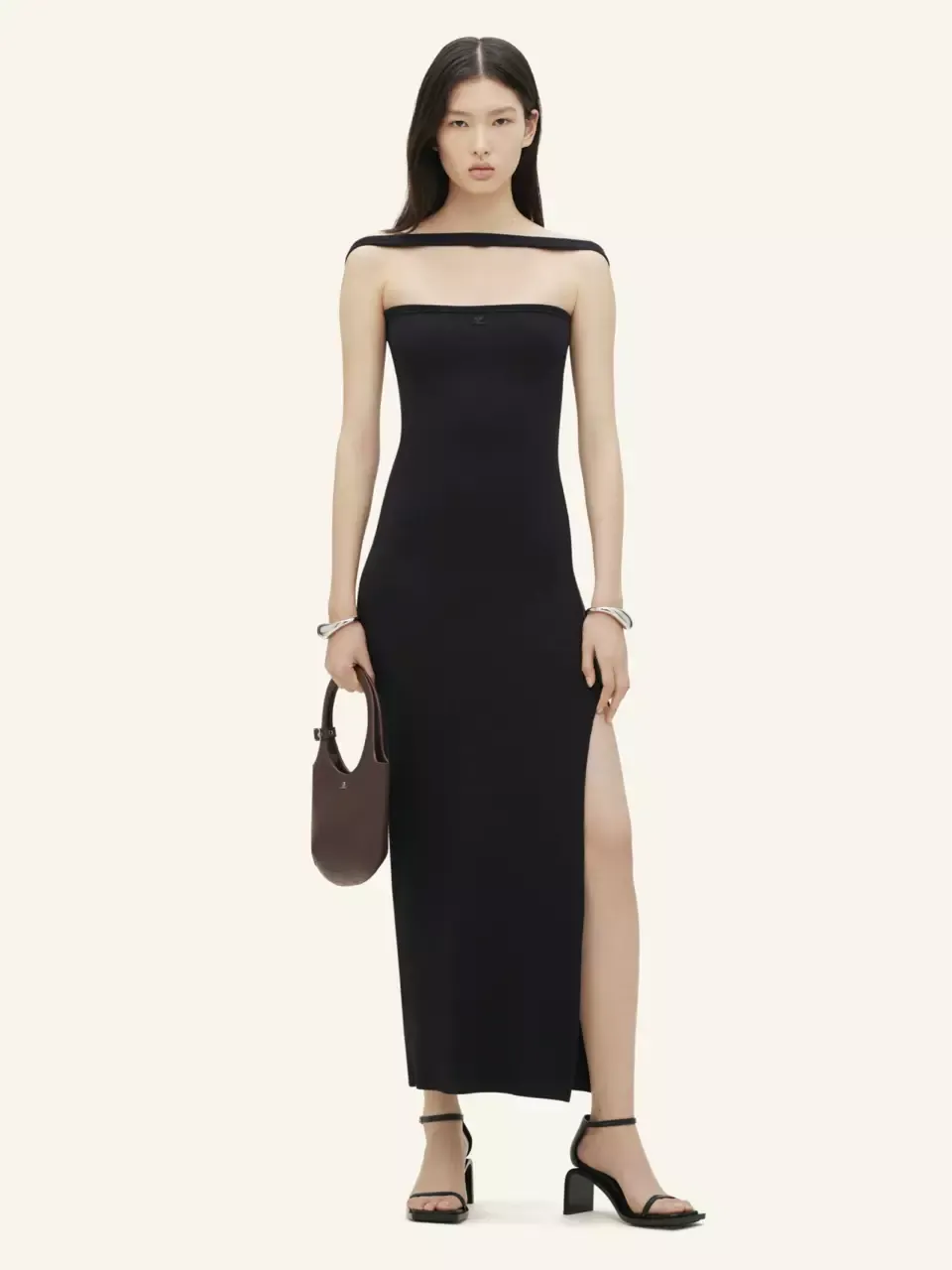 Courrèges Vestido Midi Punto