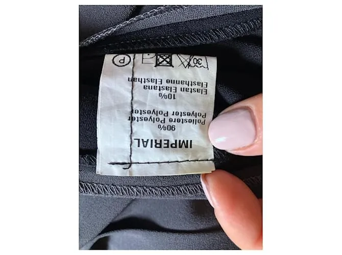 Impérial Vestidos Negro Gris 