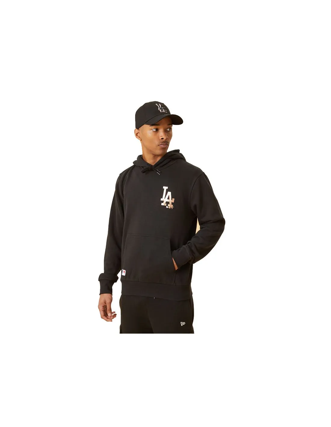 Sudadera New Era LA Dodger Metallic Logo Black M