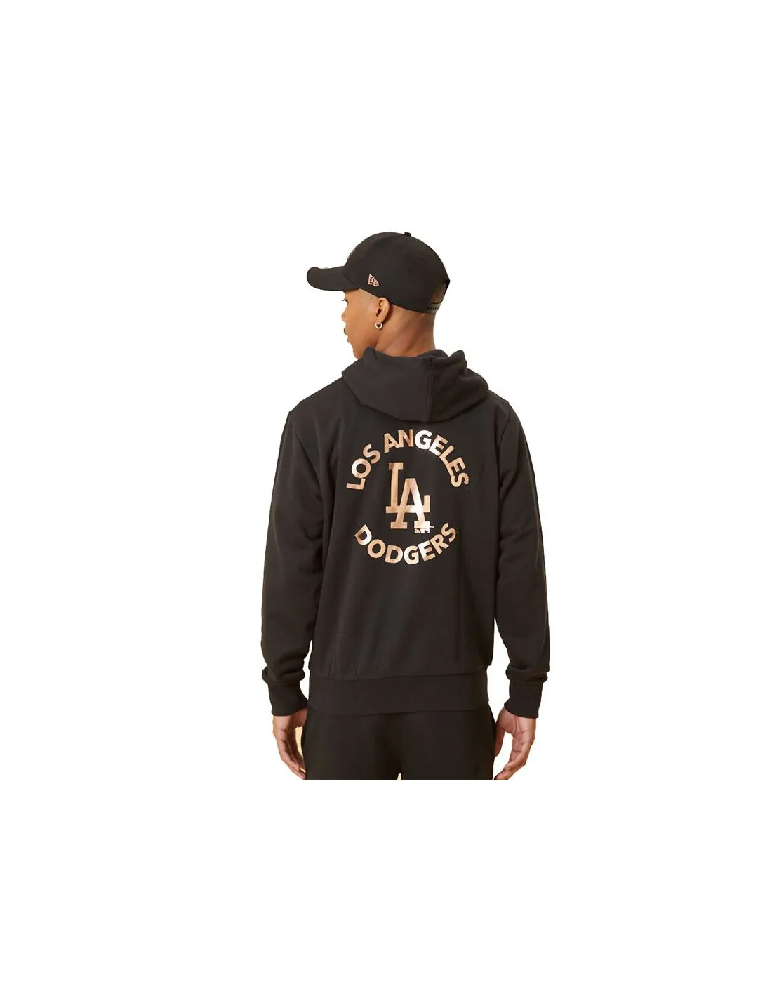 Sudadera New Era LA Dodger Metallic Logo Black M